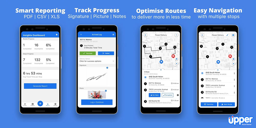 Upper Route Planner Mobile App