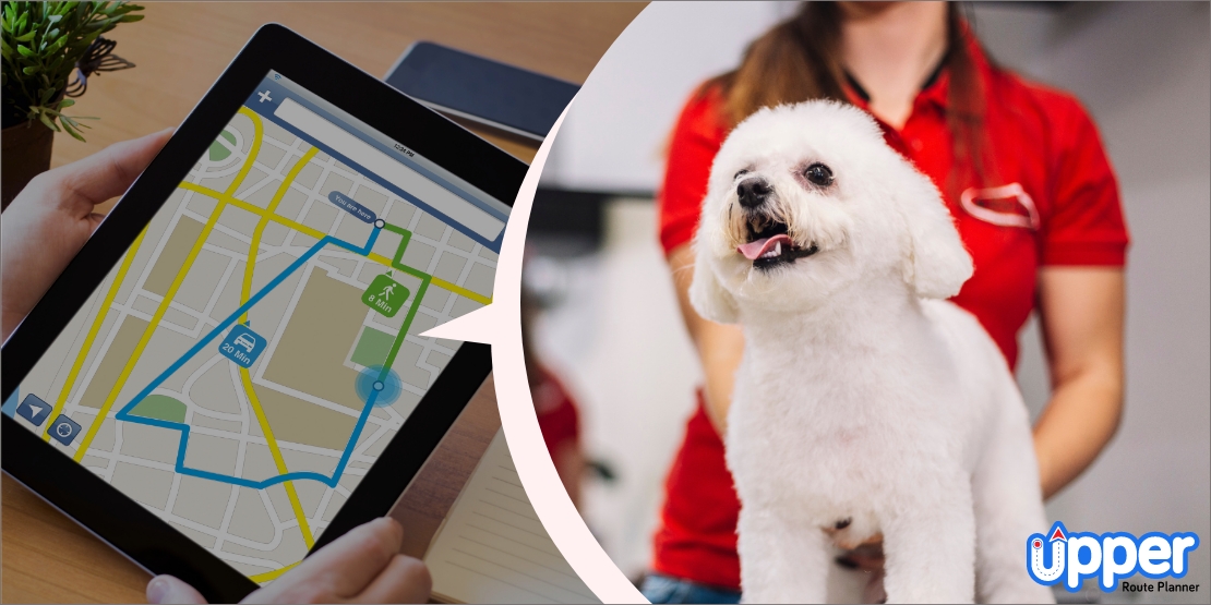Mobile pet grooming route planning