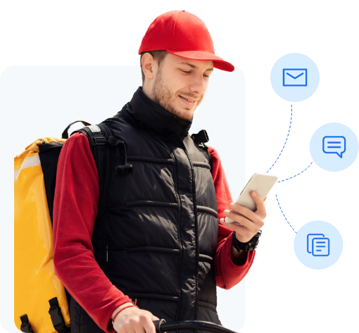 With a Single Click Driver Get Daily Delivery Routes