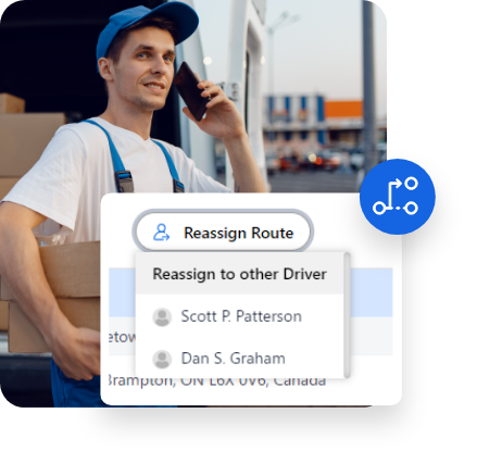 Assign the Same Delivery route to Another Delivery Driver