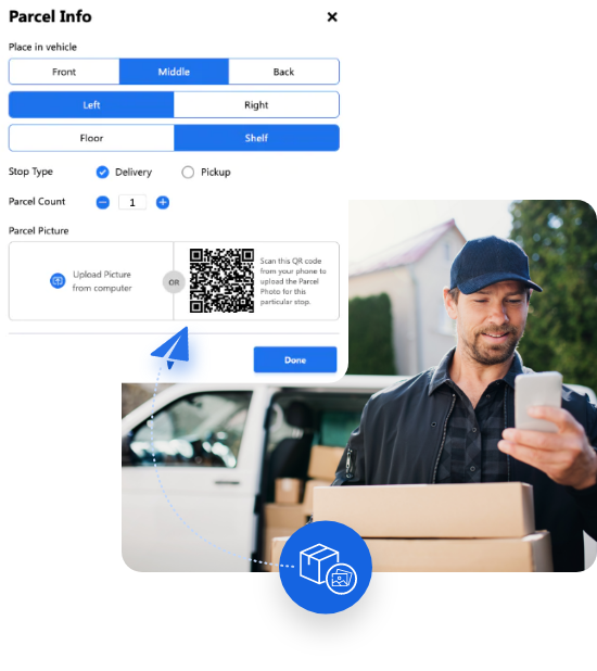 Add Parcel Info for Drivers