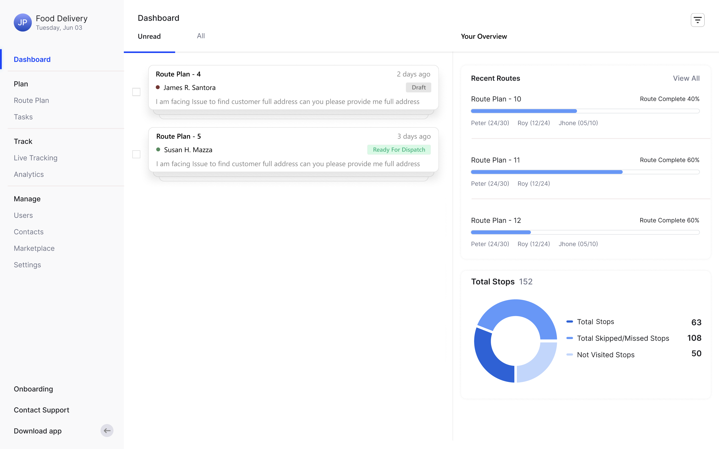 Upper's Dashboard