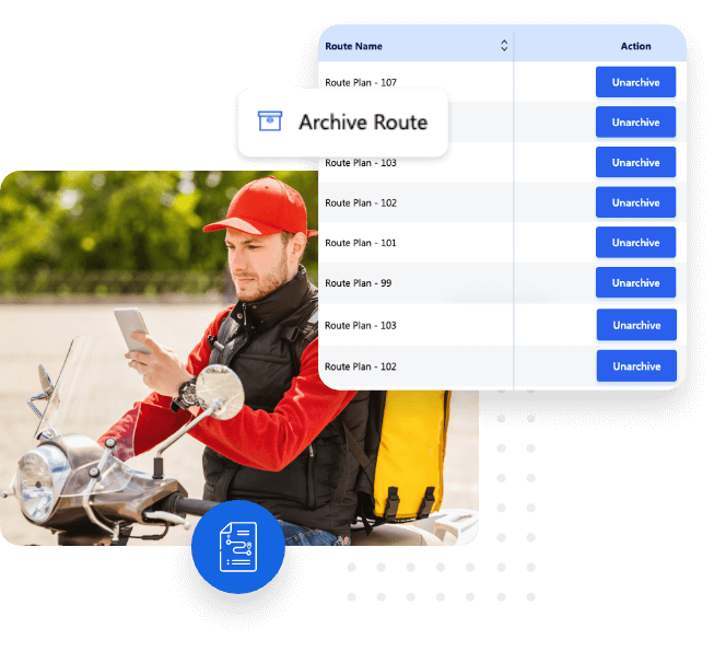 Archive recurring route schedules