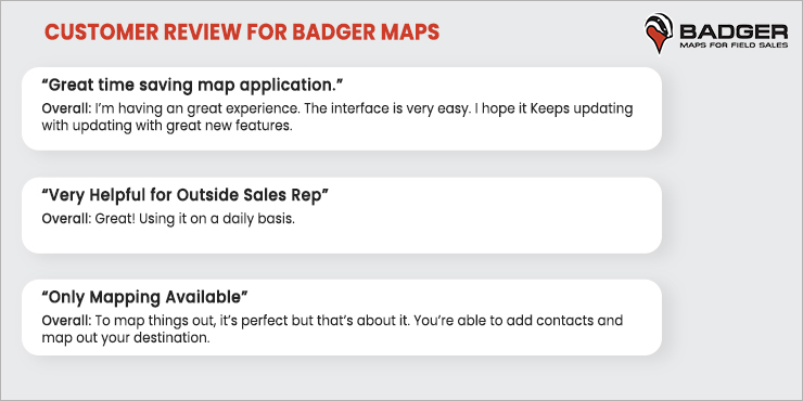 customer review badger maps