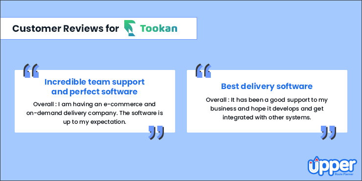 customer reviews for tookan