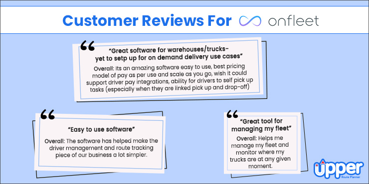 customer review for onfleet