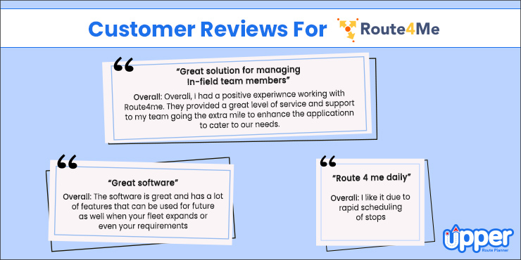 customer reviews for route4me