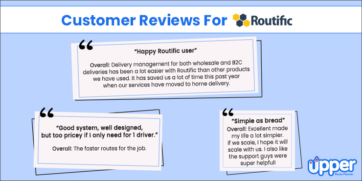 customer review for routific