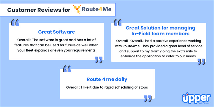 customer reviews for route4me