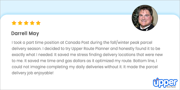 Darrell May Review - Upper Route Planner