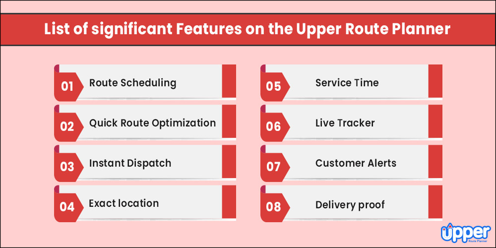 upper route planner features