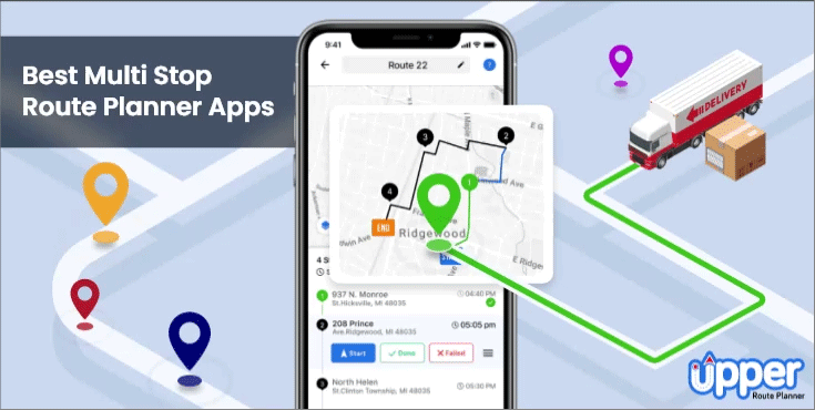 Multi-stops route planner apps