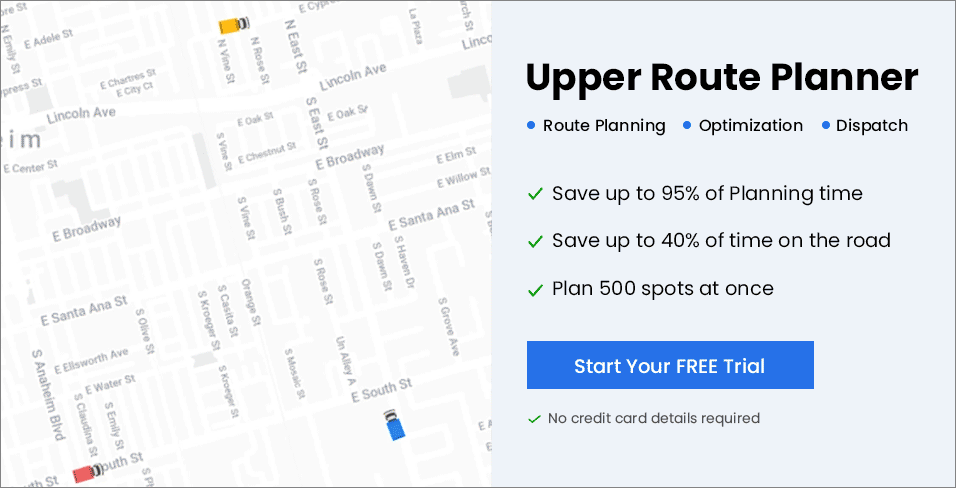 upper route planner - delivery planning software