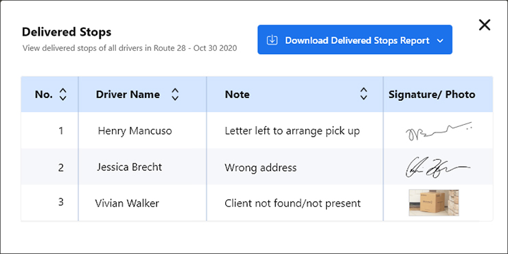 Customer E-signature