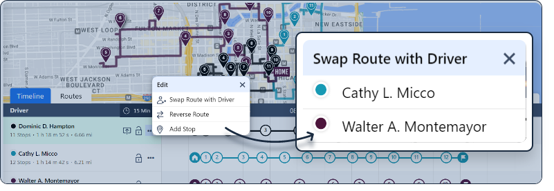 Swap Routes