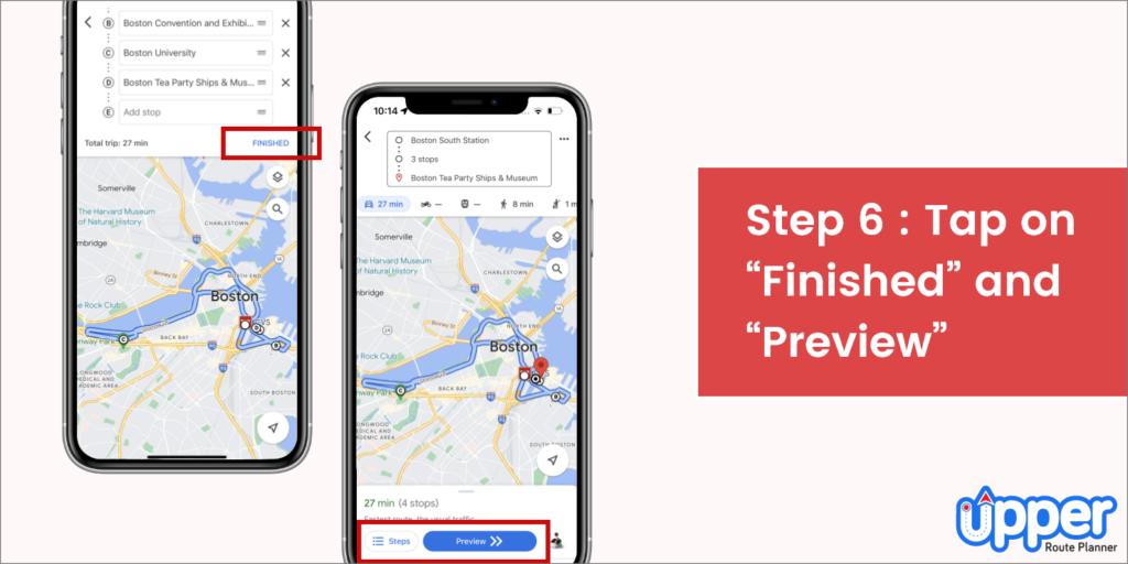 How to Add Multiple Destinations in Google Maps on iPhone 6 Simple Map App With Multiple Stops