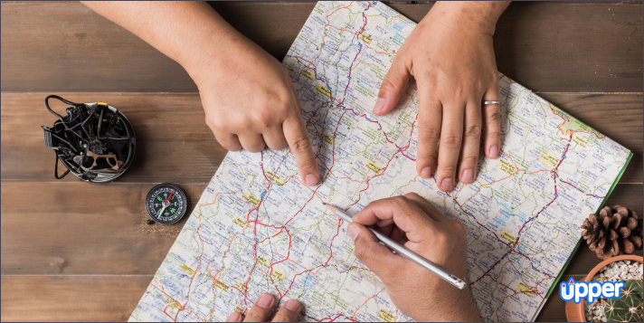 Manual route planning roi