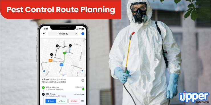 Pest control route planning