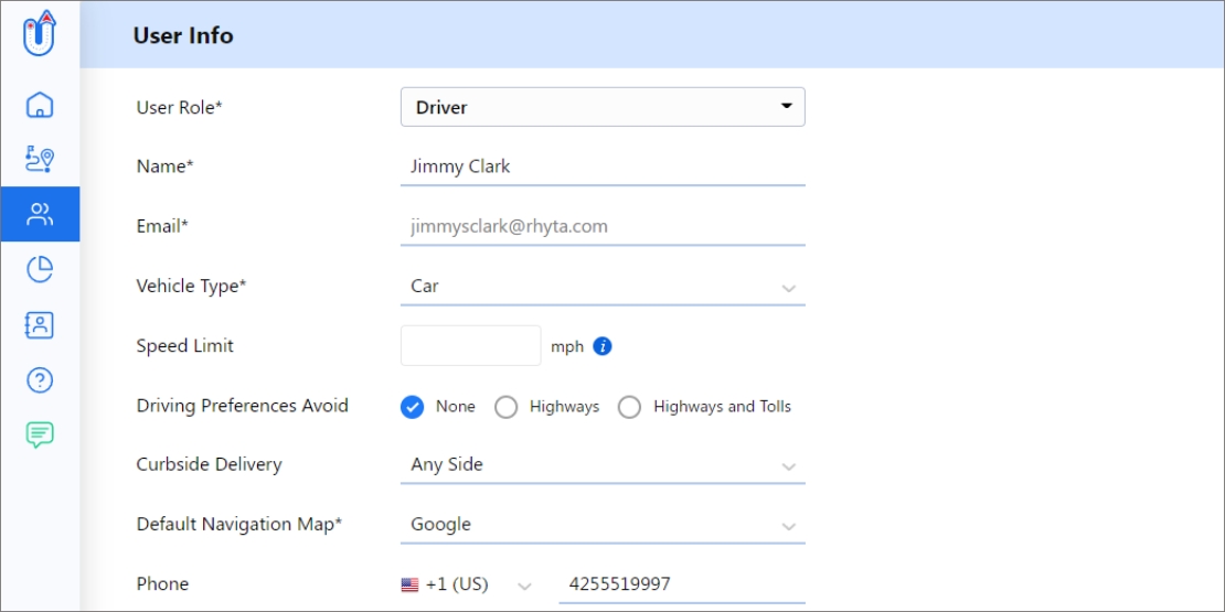 Add users or drivers for snow removal routes