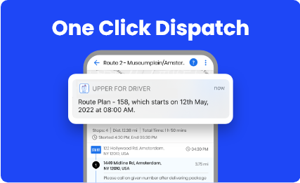 One click dispatch