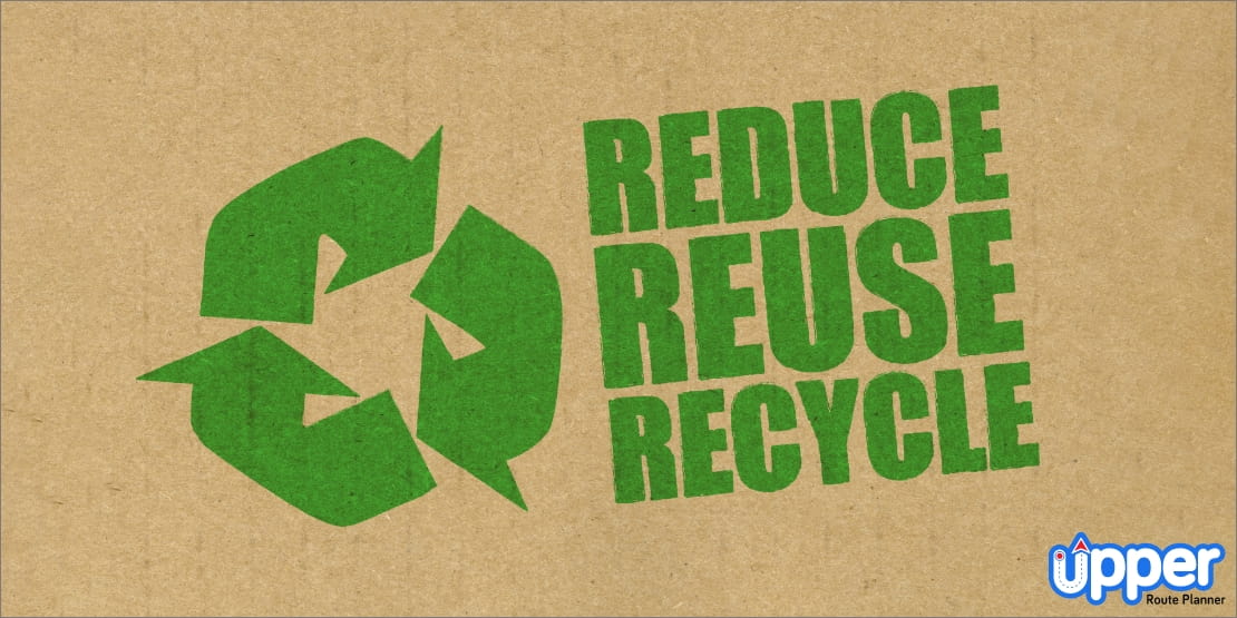 Green logistics for recycling and reusing supplies