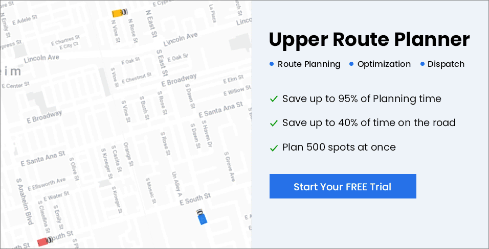 upper route planner - delivery planning software