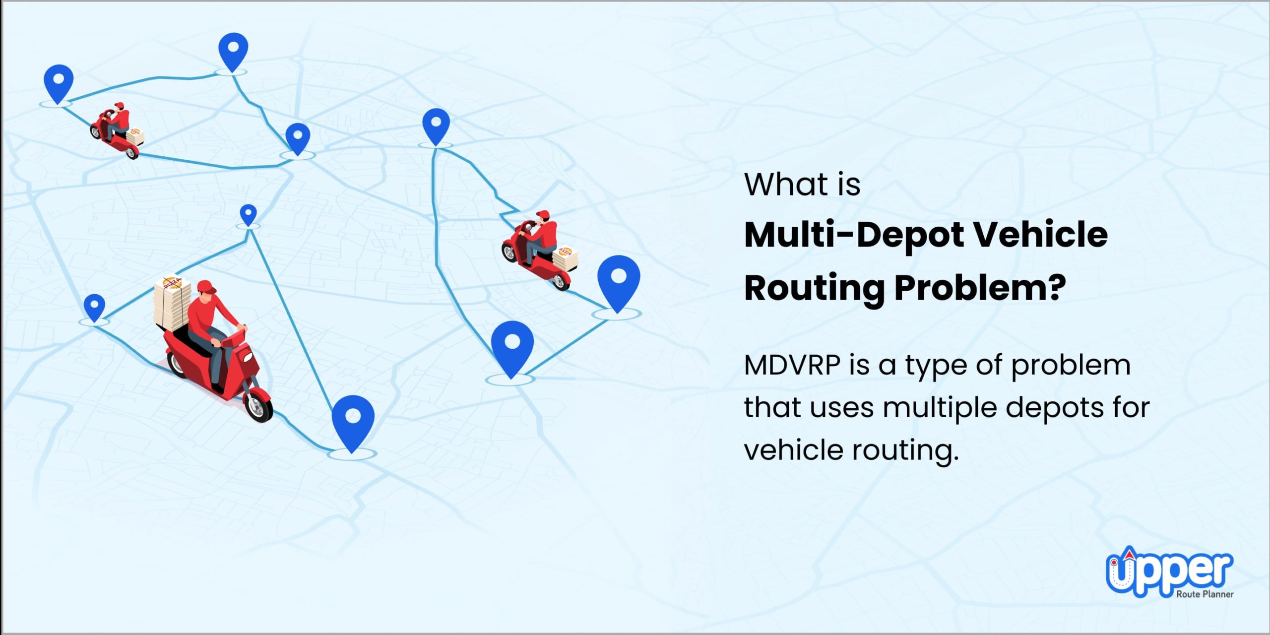 What is multi-depot vehicle routing problem