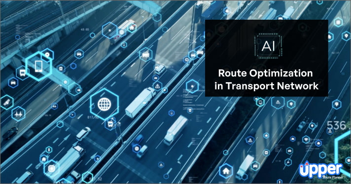 AI Route Optimization in transport network
