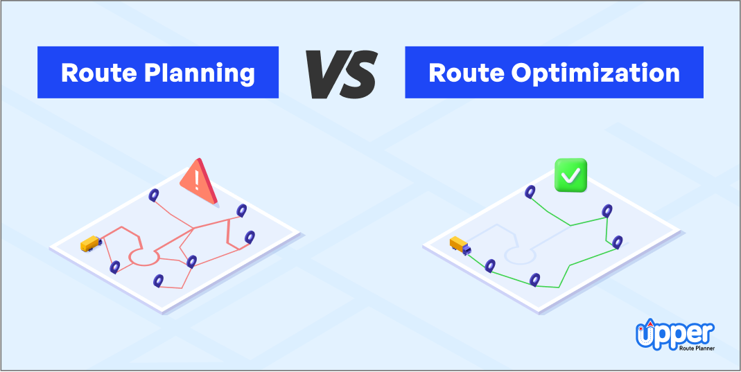Route planning vs Route optimization