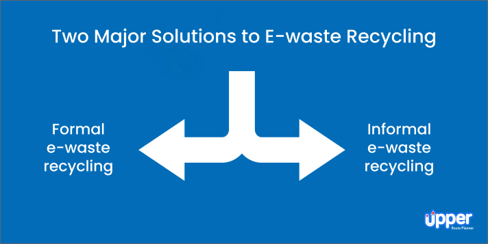 Two major solutions to e-waste recycling
