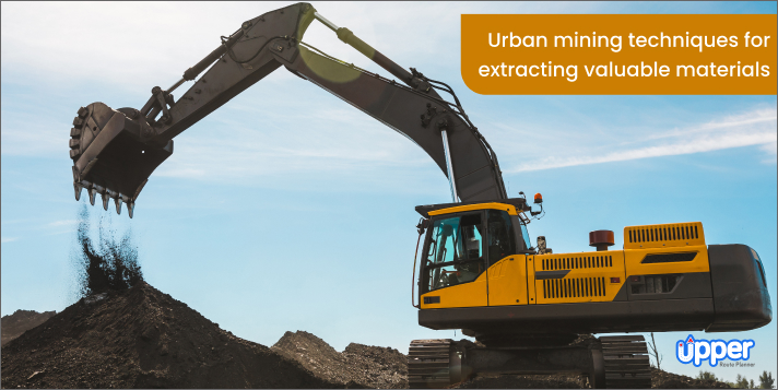Urban mining techniques for extracting valuable materials
