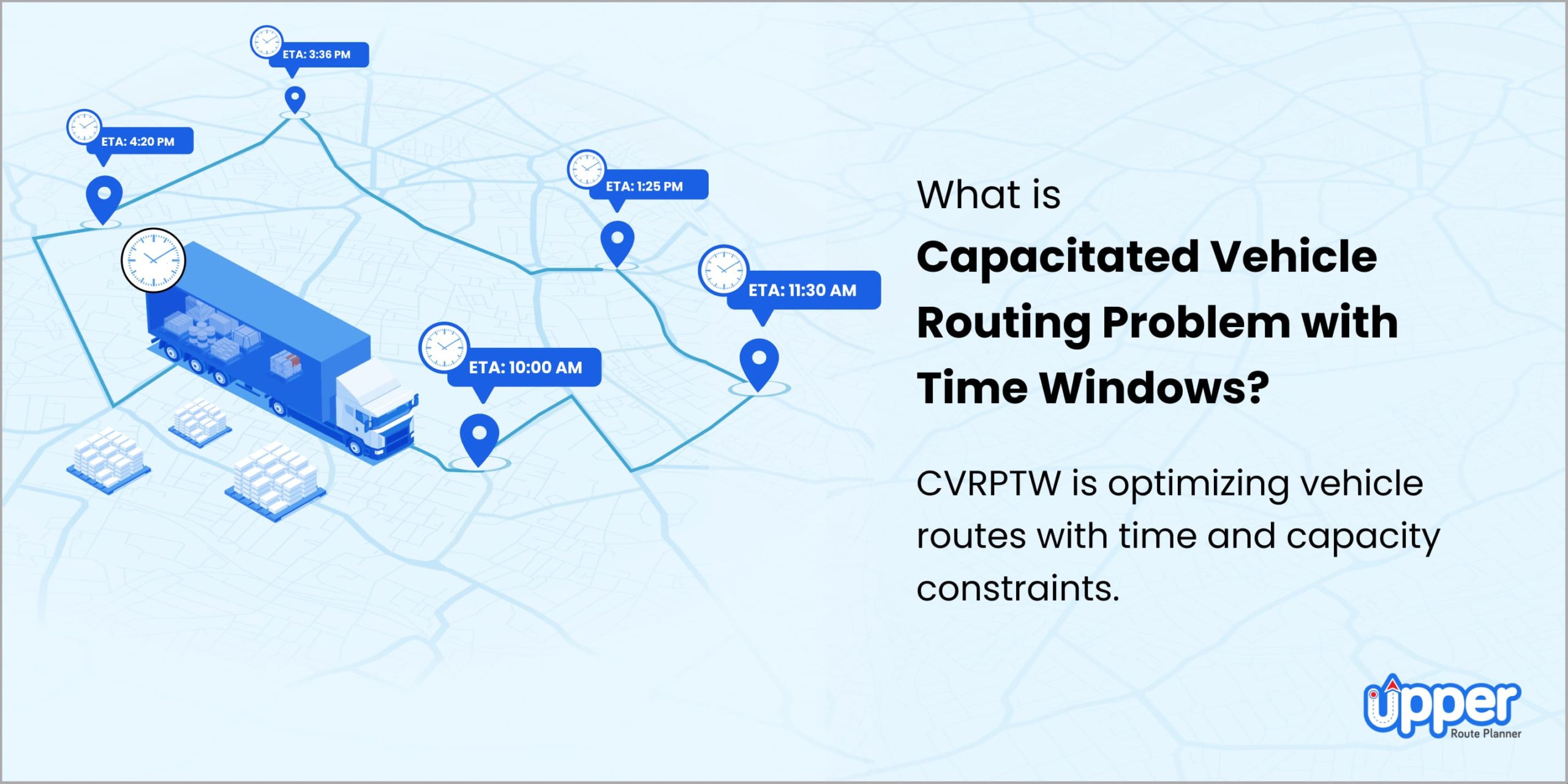 What is capacitated vehicle routing problem with time windows