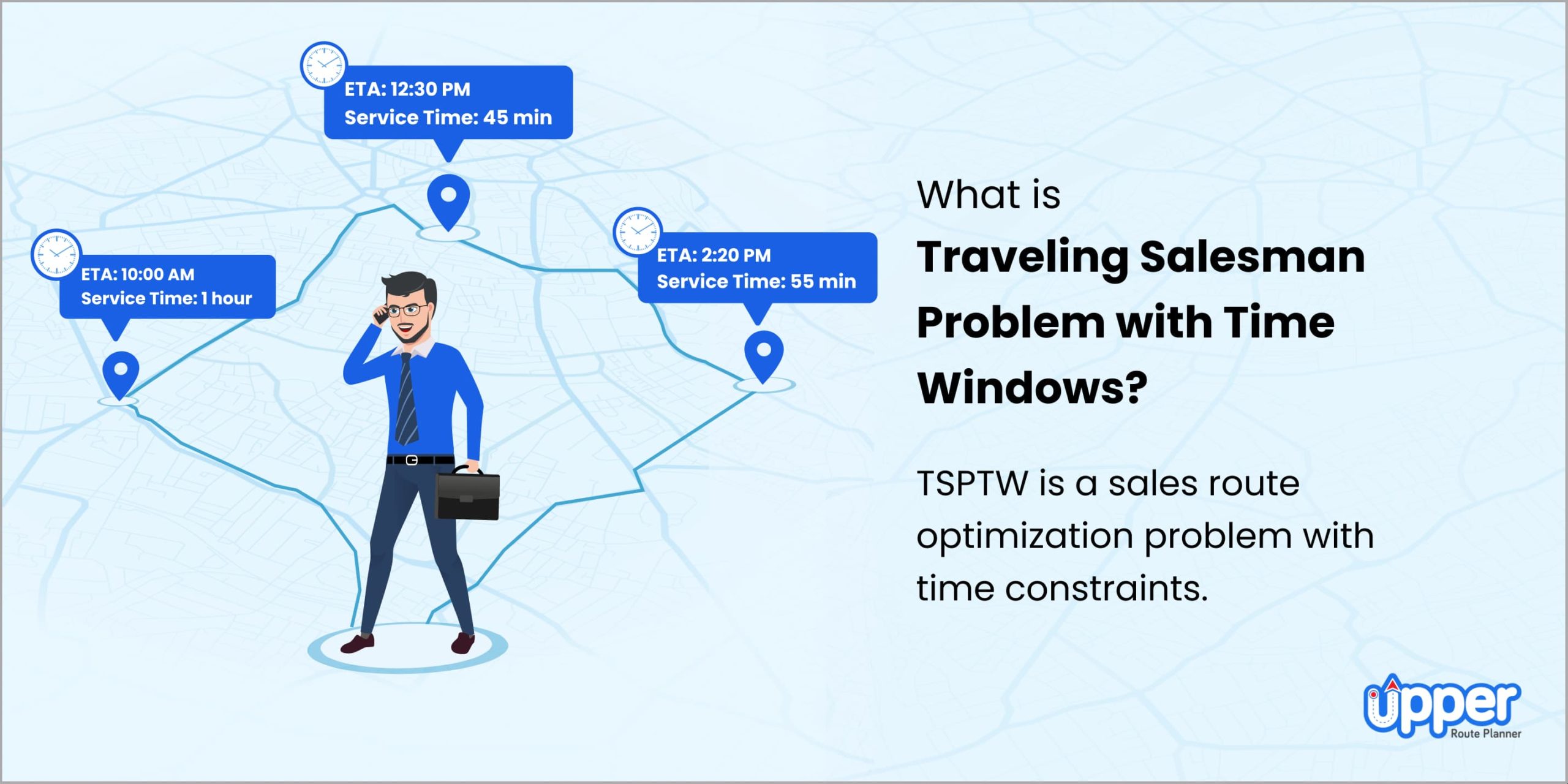 What is traveling salesman problem with time windows