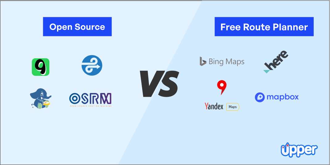 Open source vs free route planner