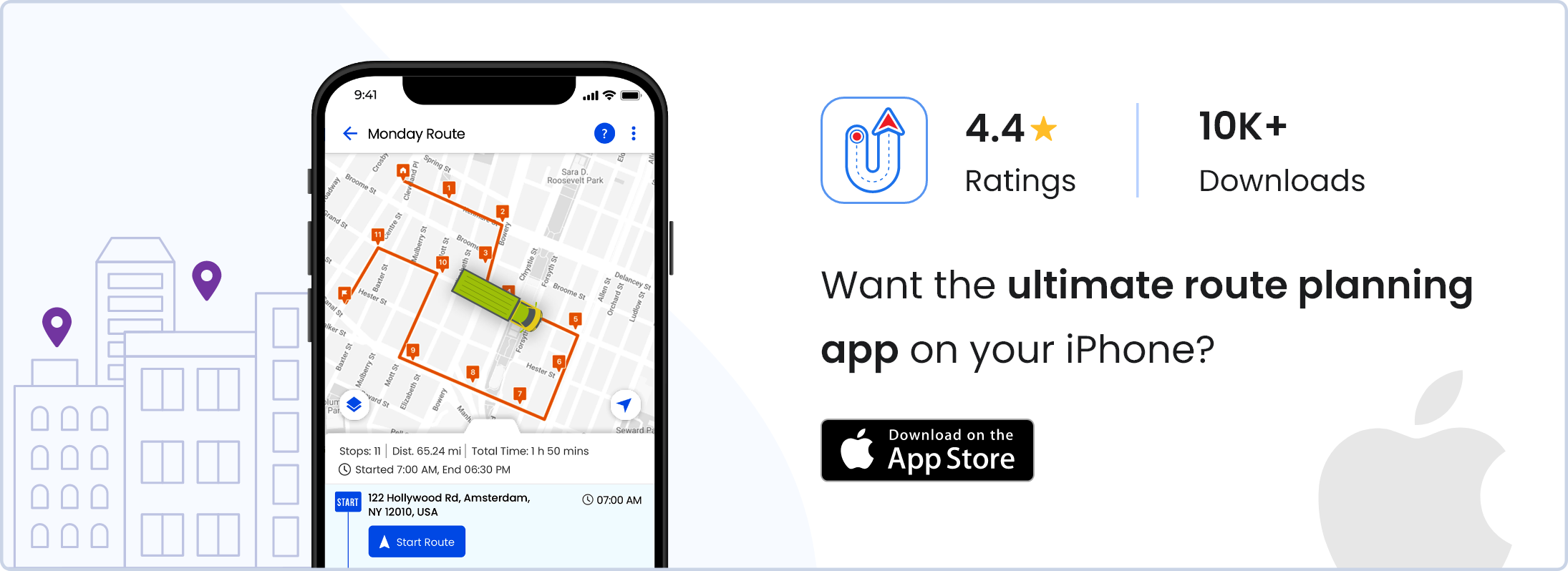 Route planning app ios