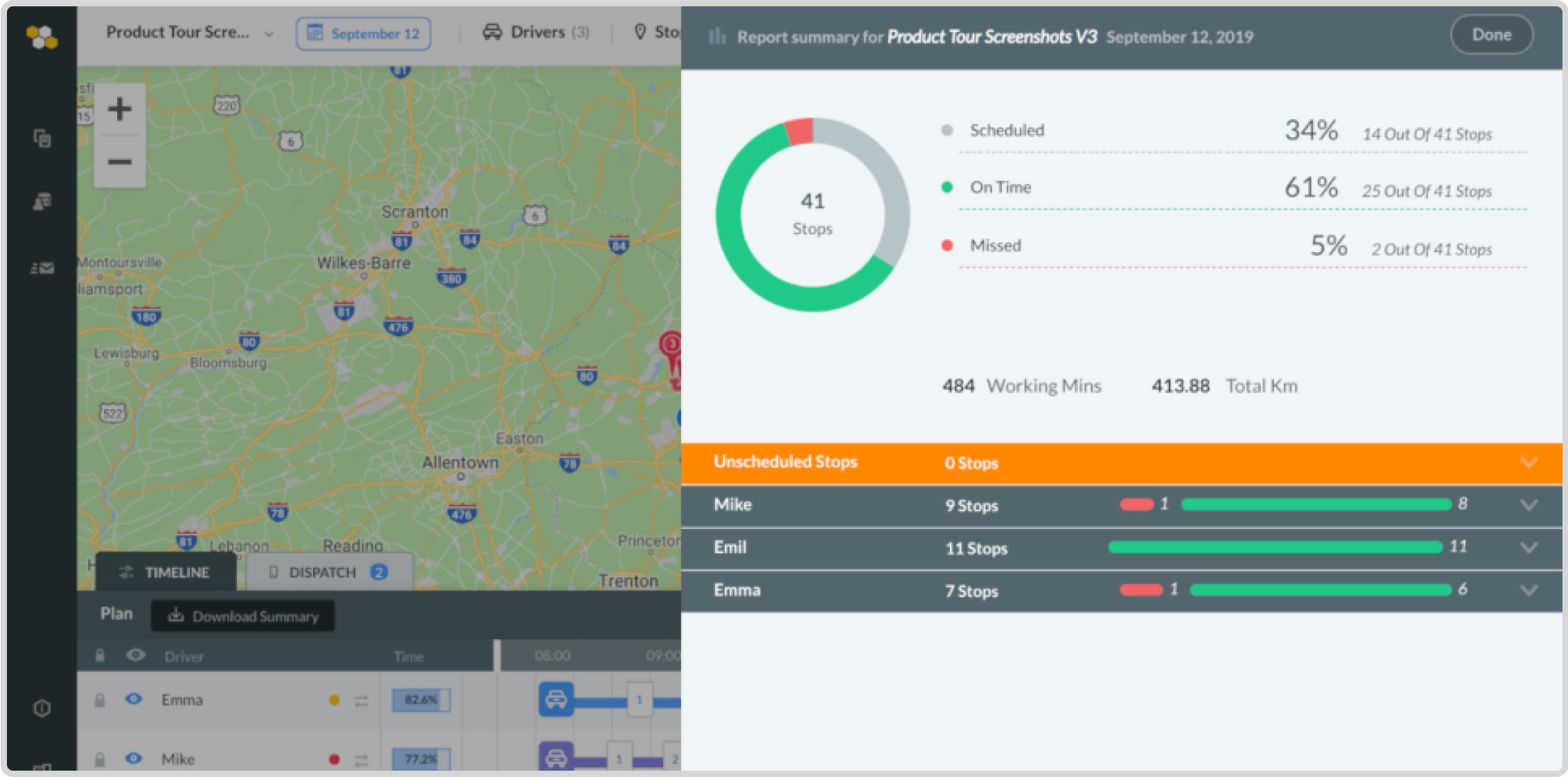 Delivery analytics