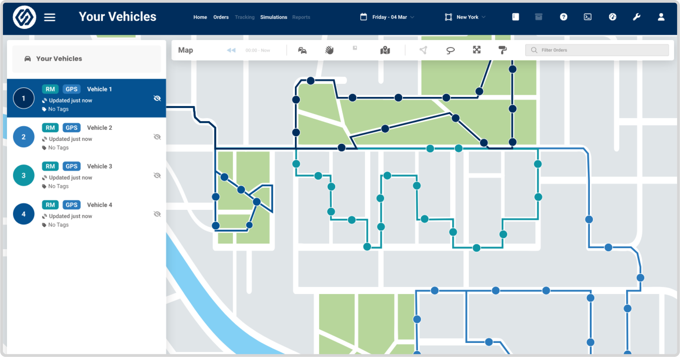 Auto assign route