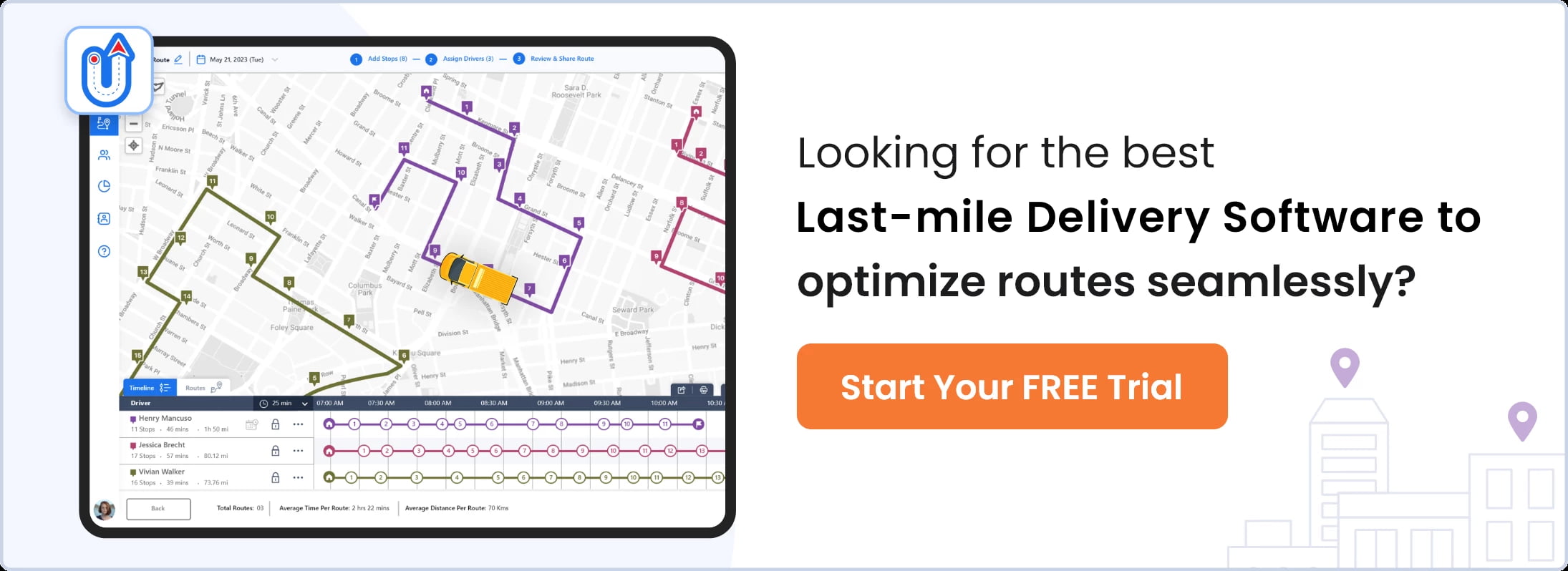 Last mile delivery software