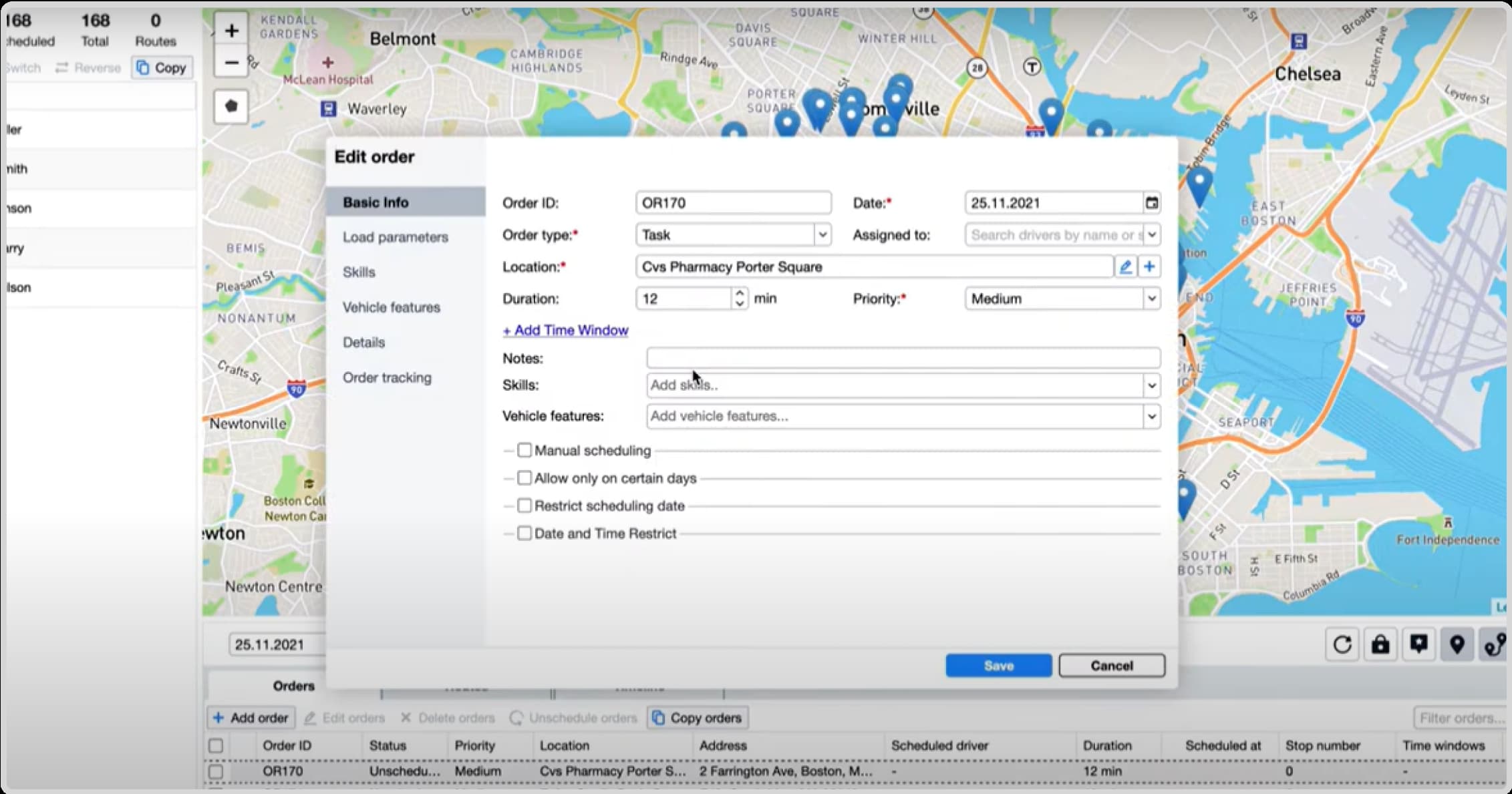 Custom routing parameters