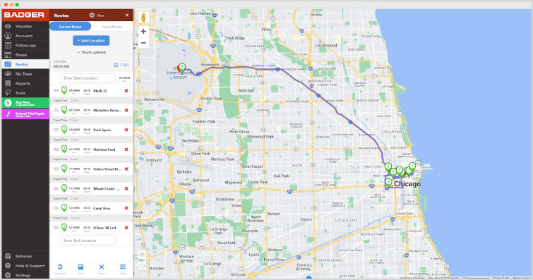 Auto assign route