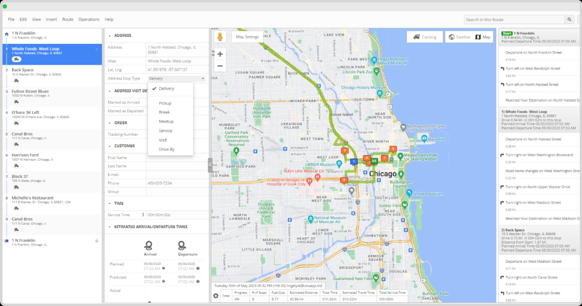 Auto assign route