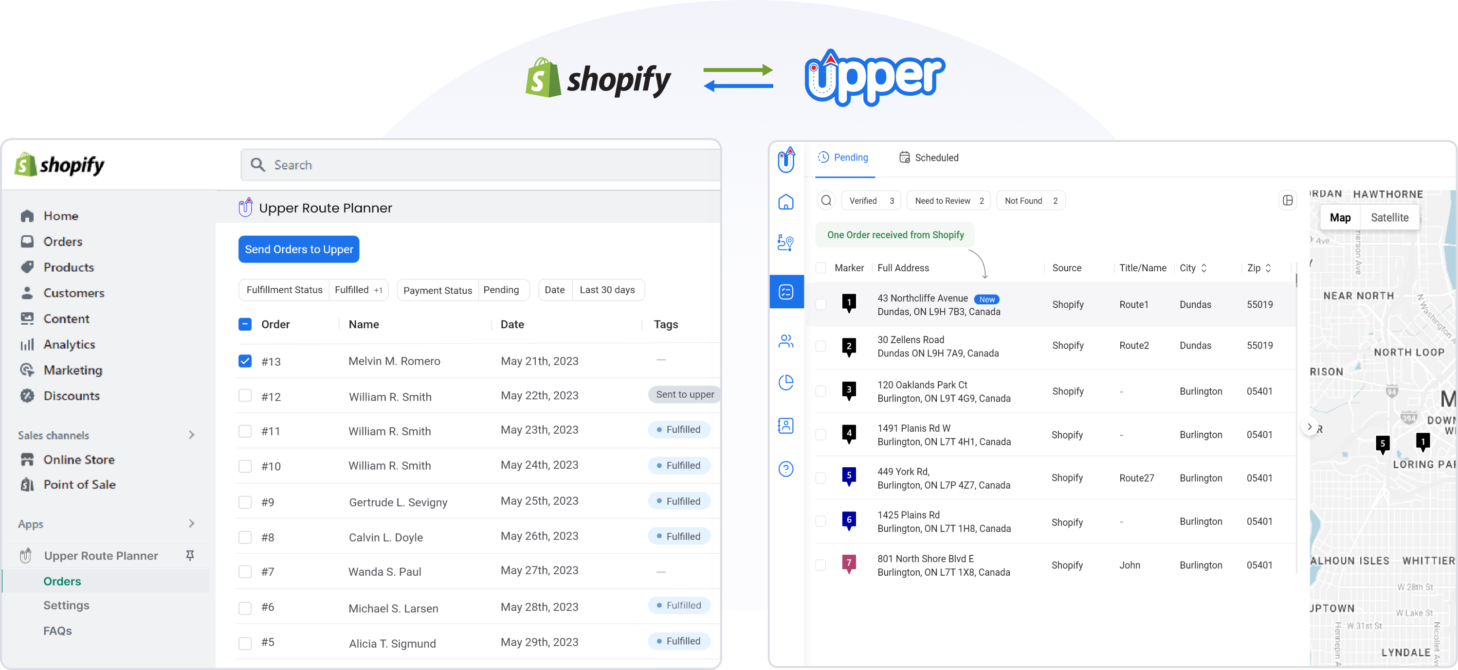 Shopify with Upper