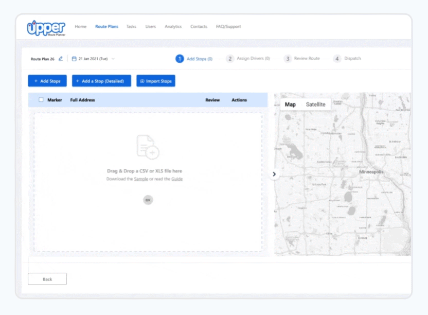 streamlined route planning