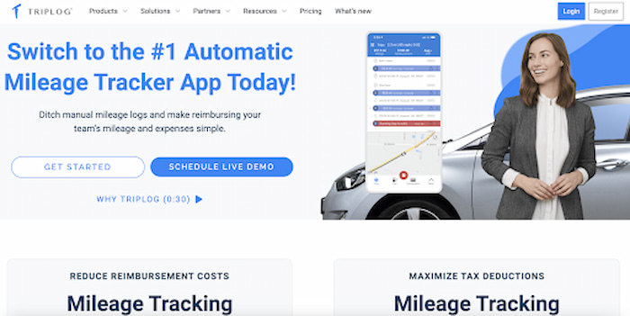 Triplog - automatic mileage tracking app
