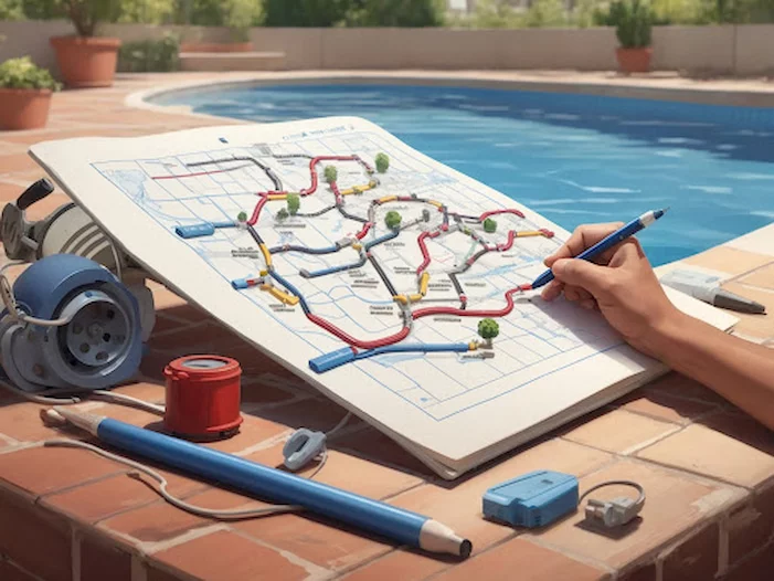 What is route planning in pool maintenance