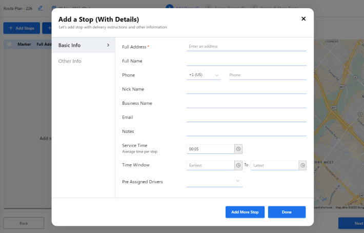 customize your delivery routes