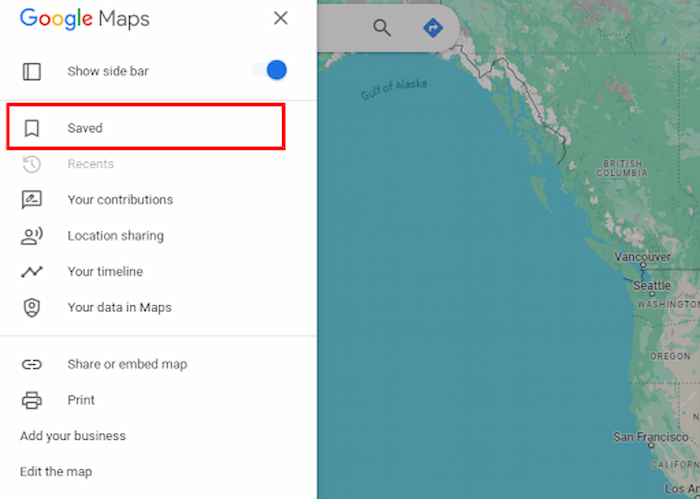 navigate to the "Maps" tab