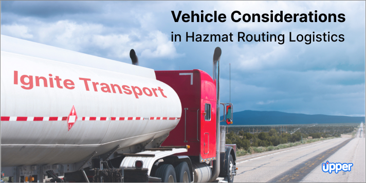 vehicle considerations in hazmat routing logistics