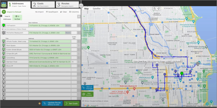 MyRouteOnline - route planner for multiple stops