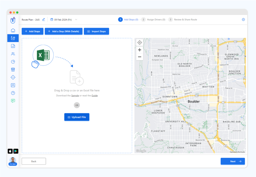 Schedule routes